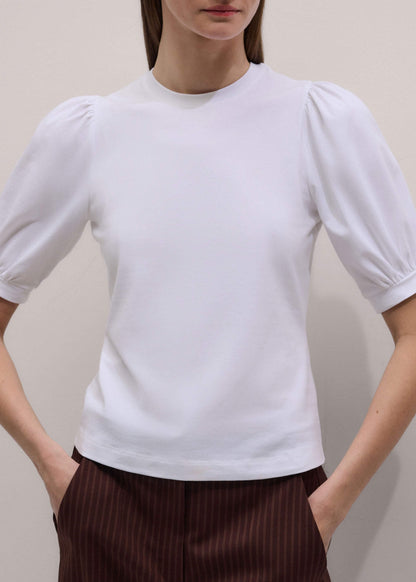 ME+EM White Feminine Sleeve Tee