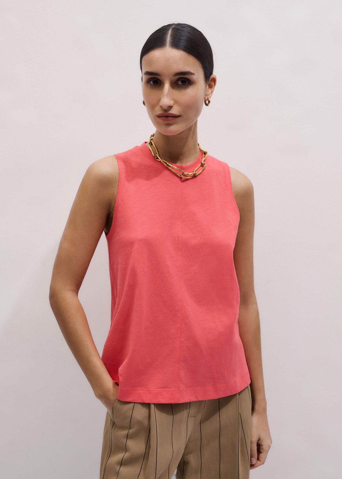 ME+EM Pink Racerback Swing Top