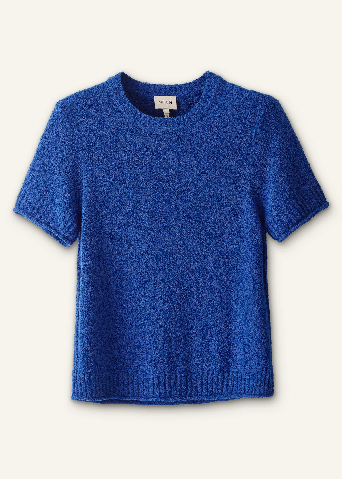 ME+EM Blue Straight Knit Tee