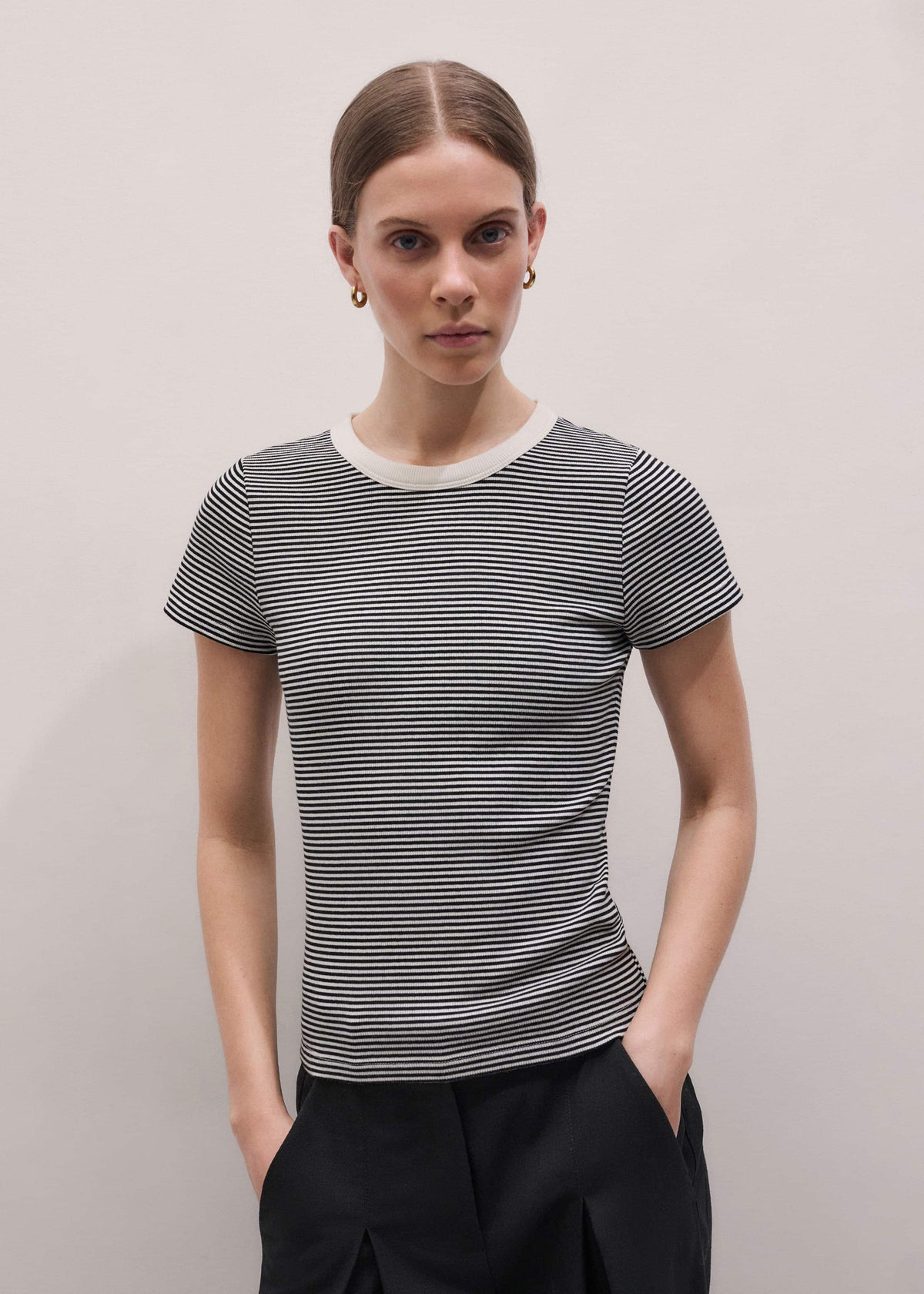 ME+EM Black Swan Slim Tee