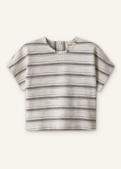 ME+EM Cream Stripe Tee