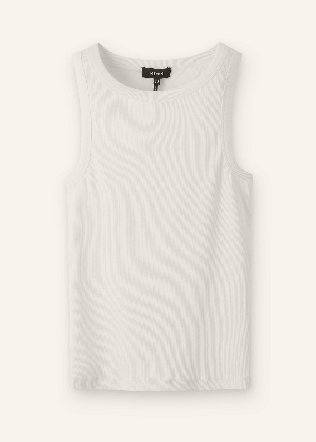 ME+EM White Ultimate Crew Neck Tank