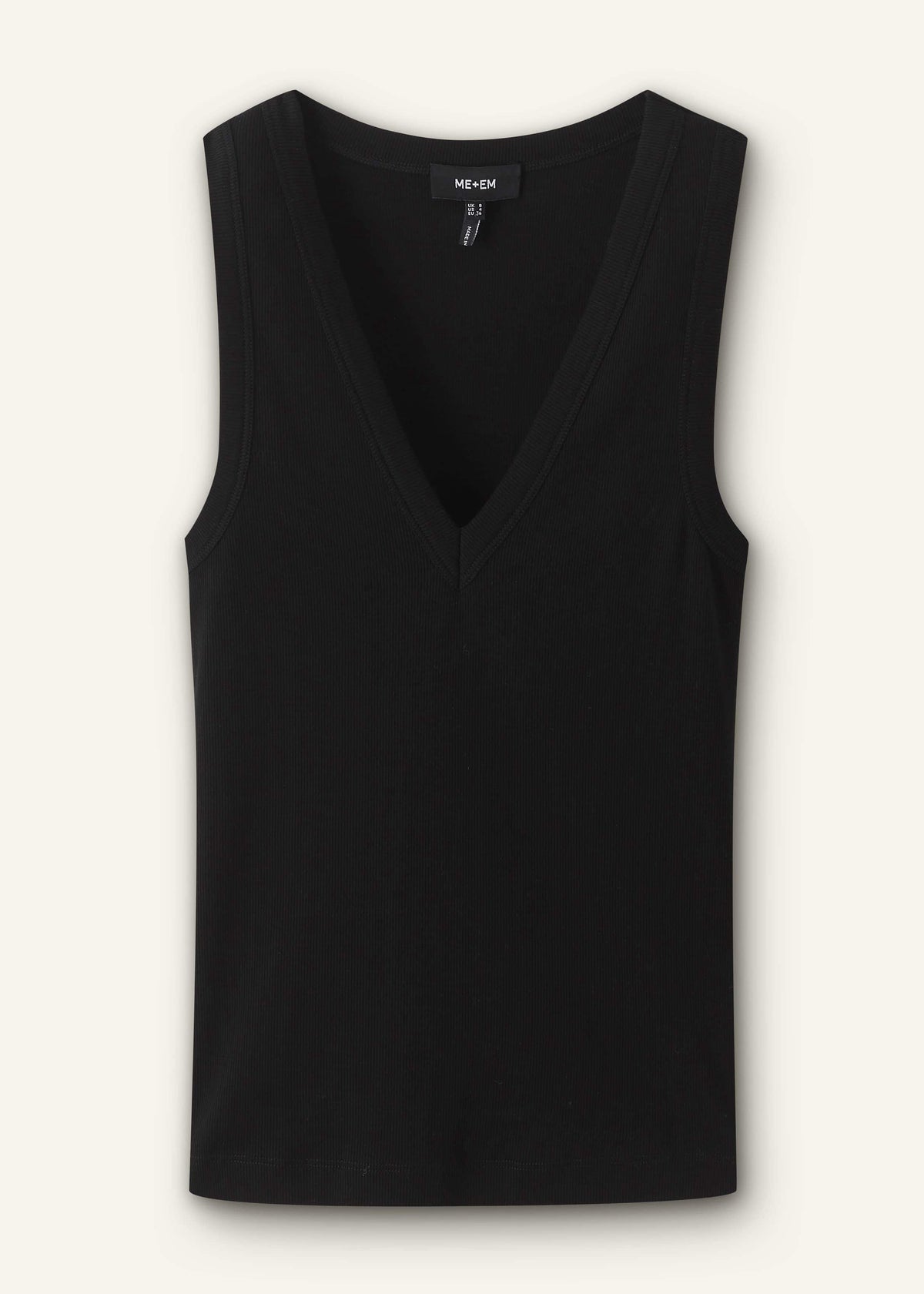 ME+EM Black Ultimate V-Neck Vest