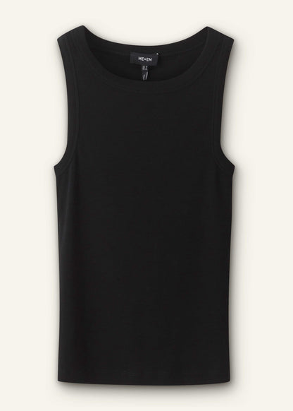 ME+EM Black Ultimate Crew Neck Tank