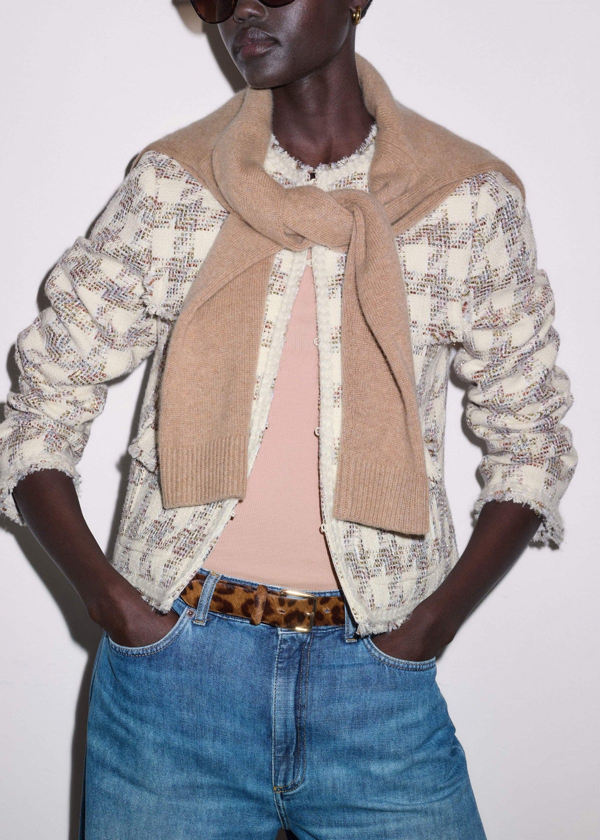 ME+EM Blush Pink Perfect Basic Vest