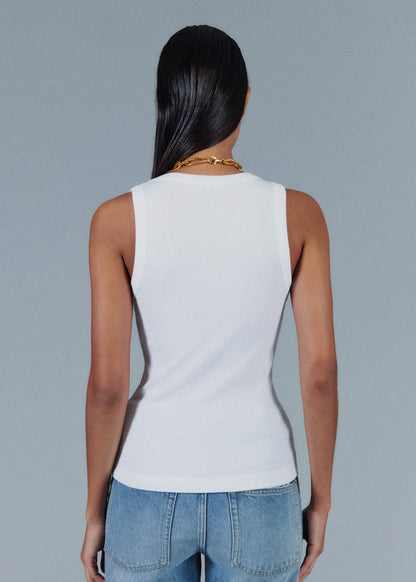 ME+EM White Ultimate V-Neck Vest