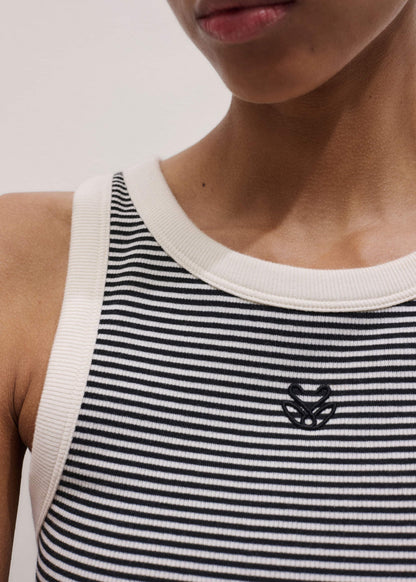 ME+EM Black Swan Slim Tank Top