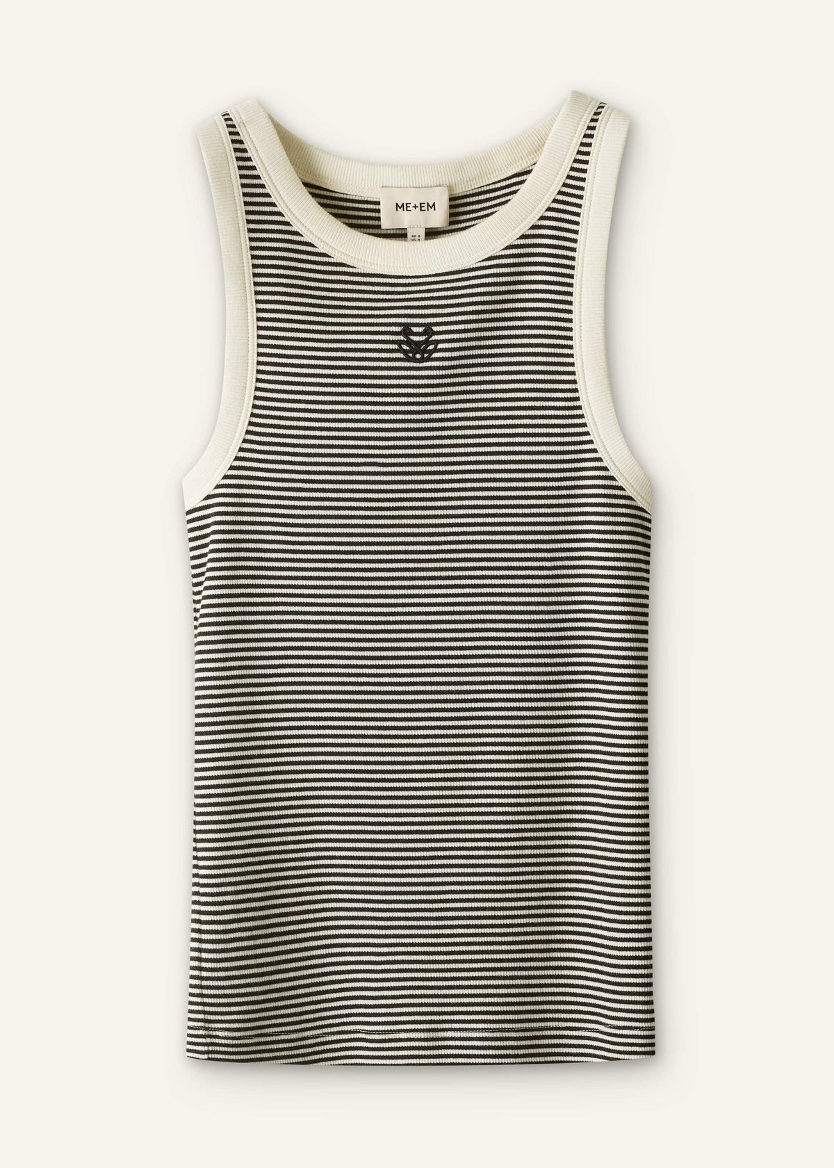 ME+EM Black Swan Slim Tank Top