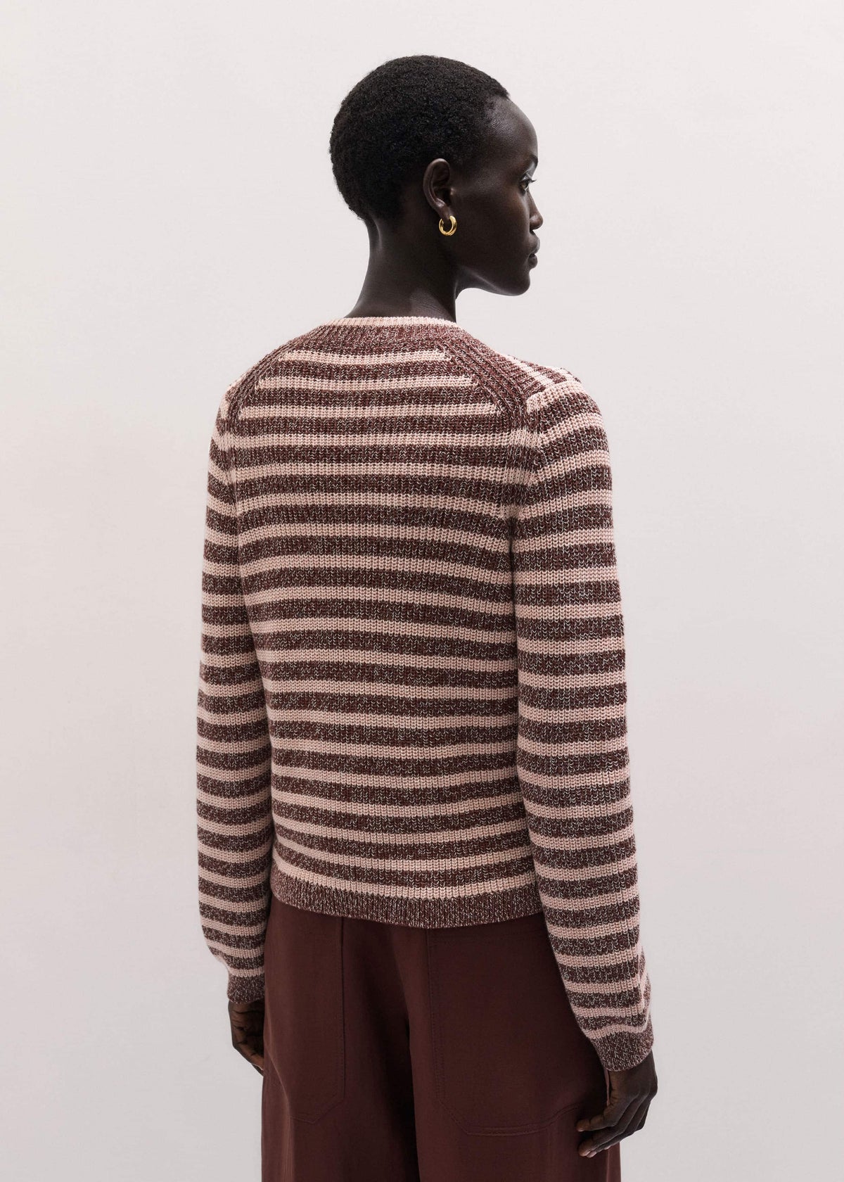 ME+EM Cinnamon Brown Straight Cardigan