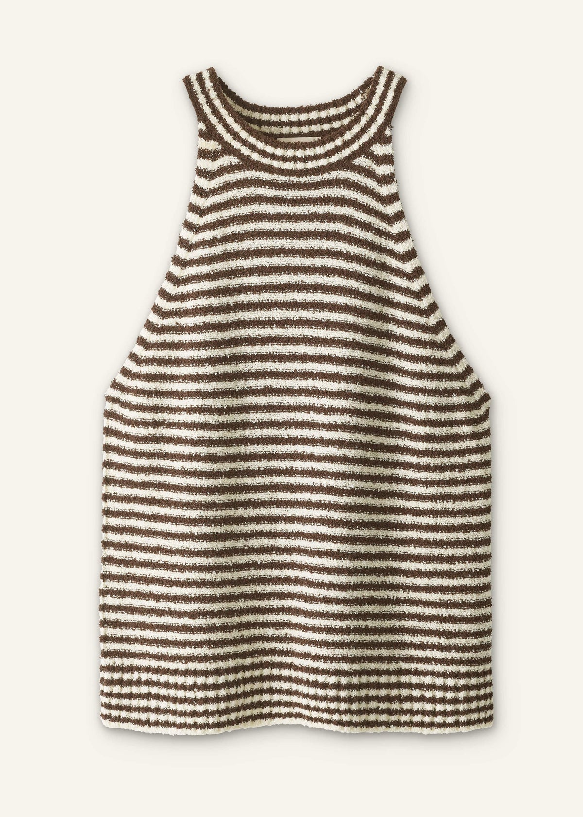 ME+EM Brown Stripe Halterneck Tank