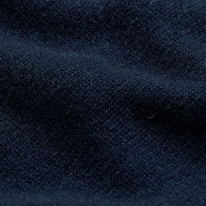 ME+EM Navy Cashmere Crew Neck Crop Sweater