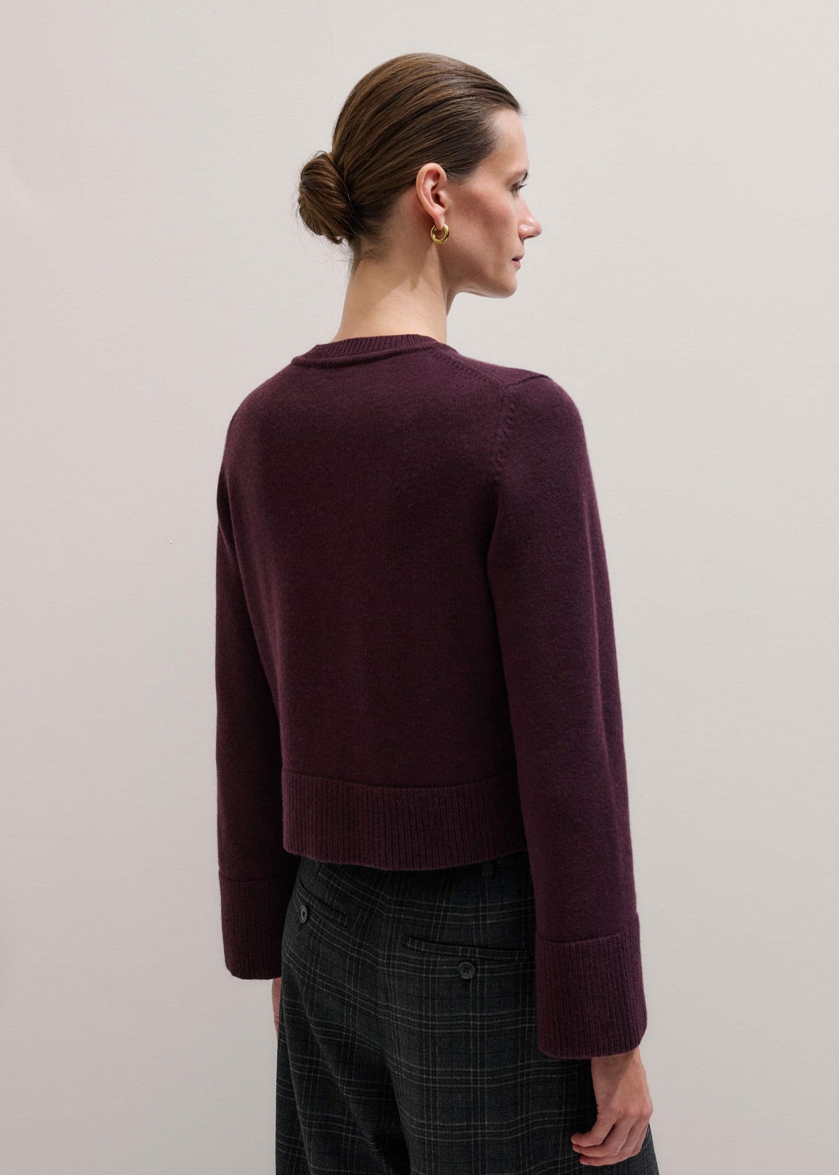ME+EM Red Button-Through Straight Cardigan