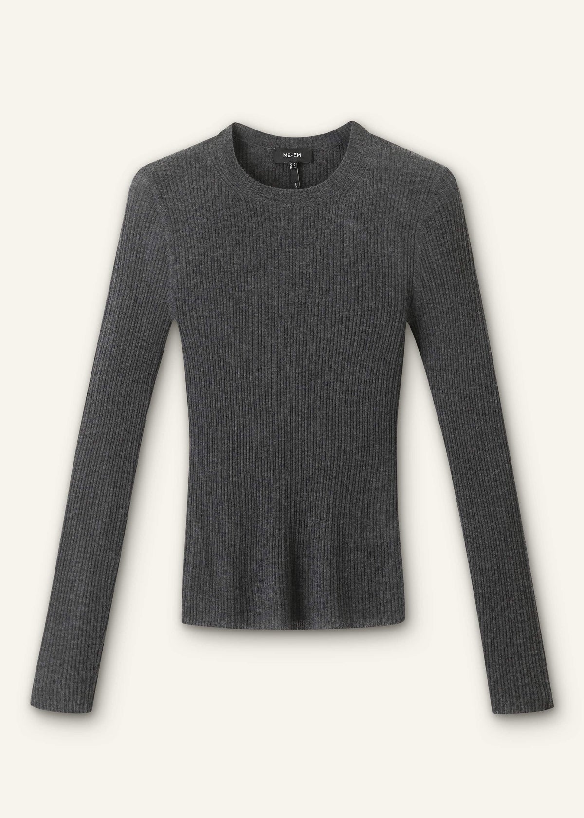 ME+EM Gray Barely There Sweater