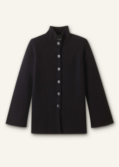 ME+EM Black Button-Through Longline Cardigan