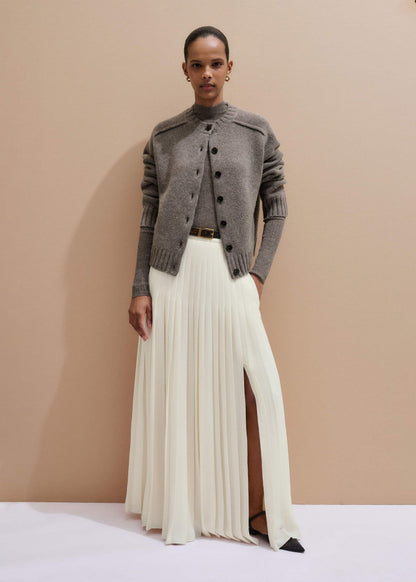 ME+EM Brown Barely There Slim Layering Sweater