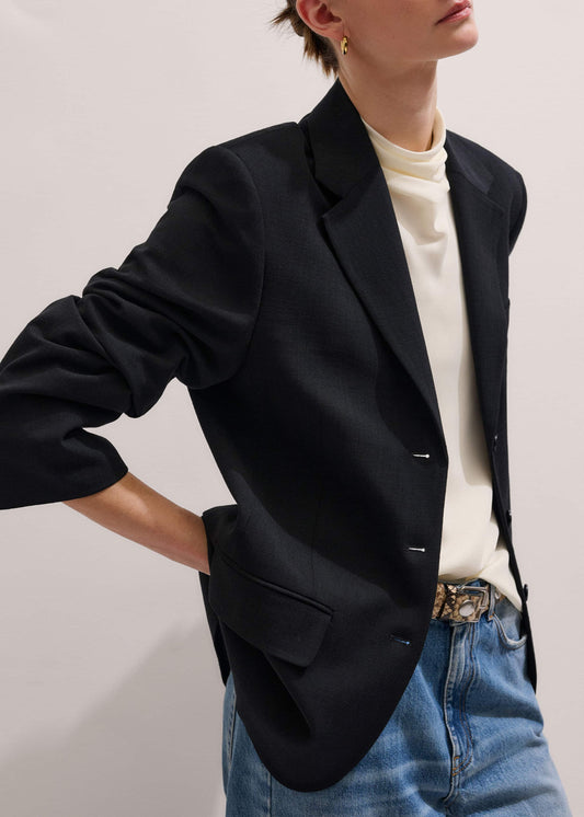 ME+EM Black Icon Oversized Blazer
