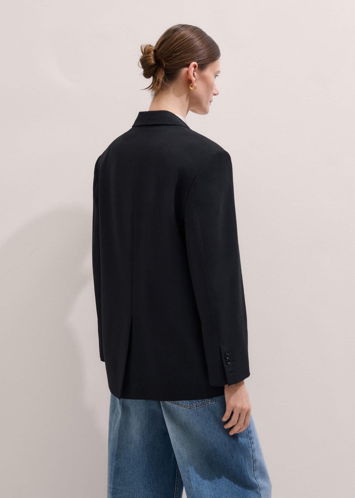 ME+EM Black Icon Oversized Blazer