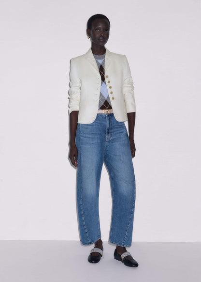 ME+EM Ivory Fitted Utility Jacket