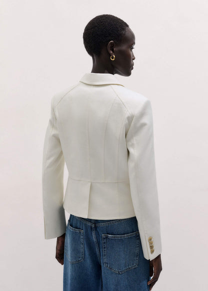 ME+EM Ivory Fitted Utility Jacket