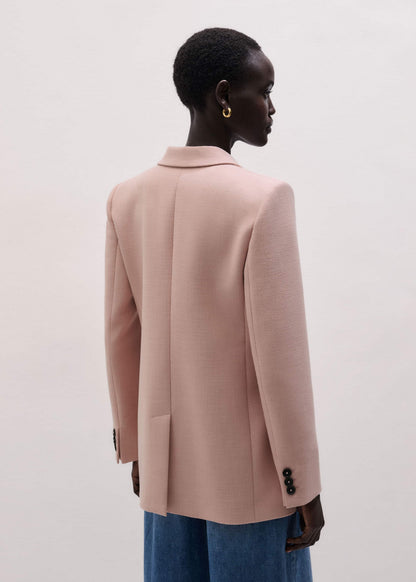 ME+EM Pink Sharp Shoulder Blazer