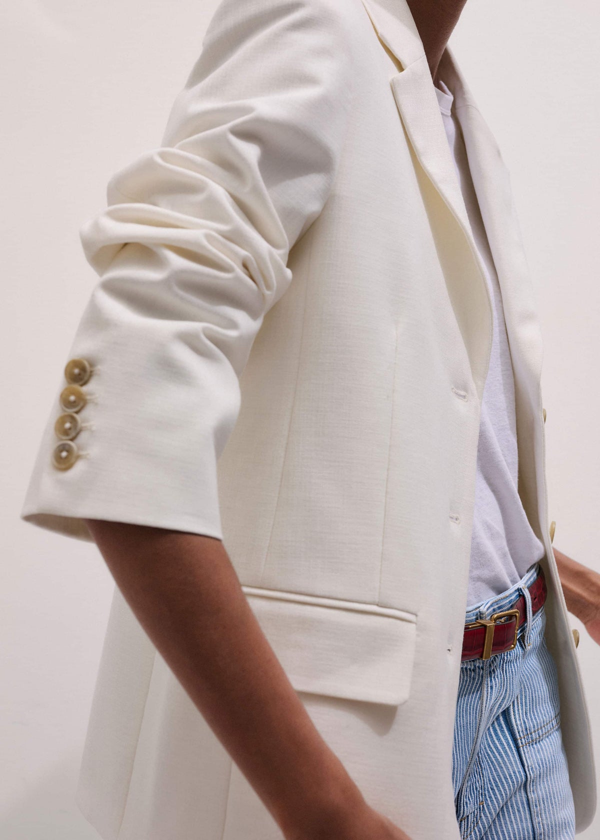ME+EM Ivory Icon Intelligently Oversized Blazer