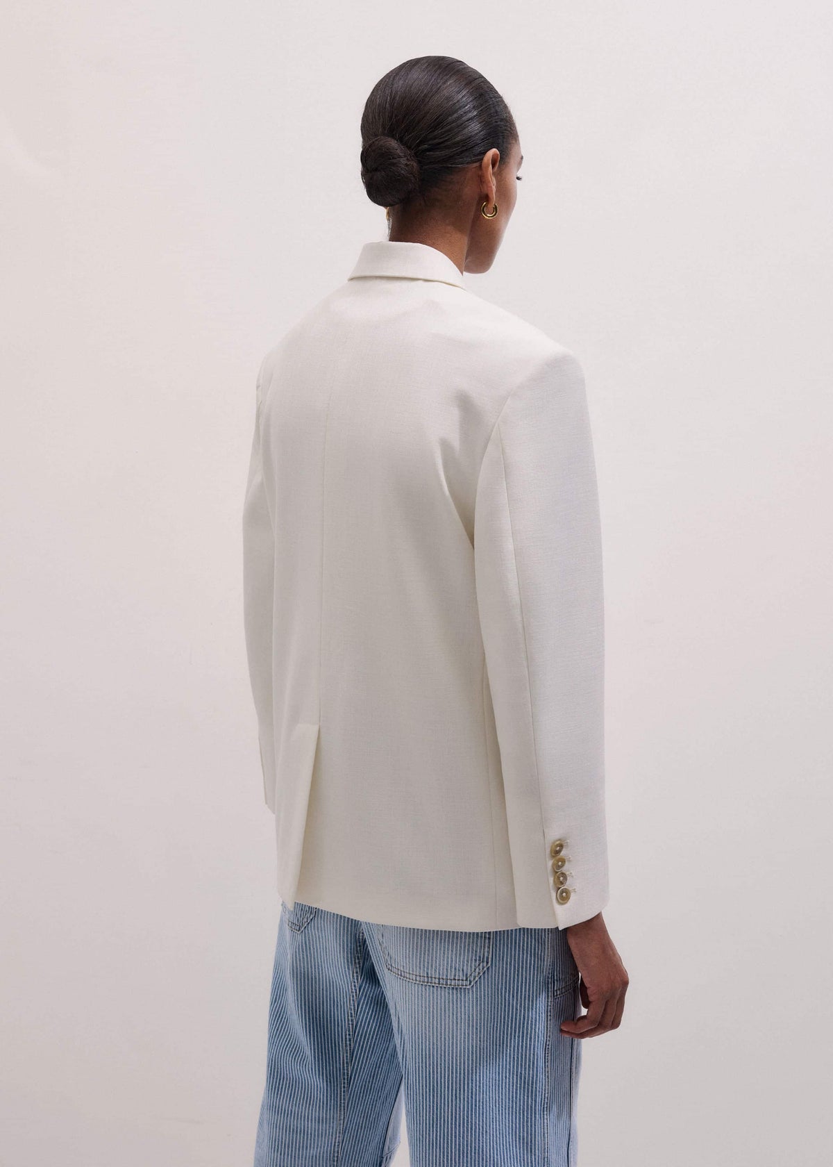 ME+EM Ivory Icon Intelligently Oversized Blazer