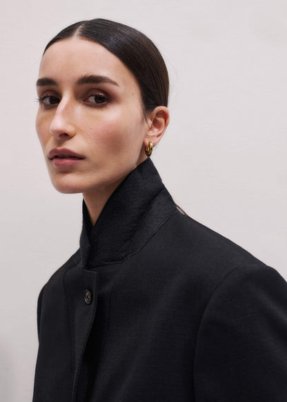 ME+EM Black Icon Intelligently Oversized Short Blazer