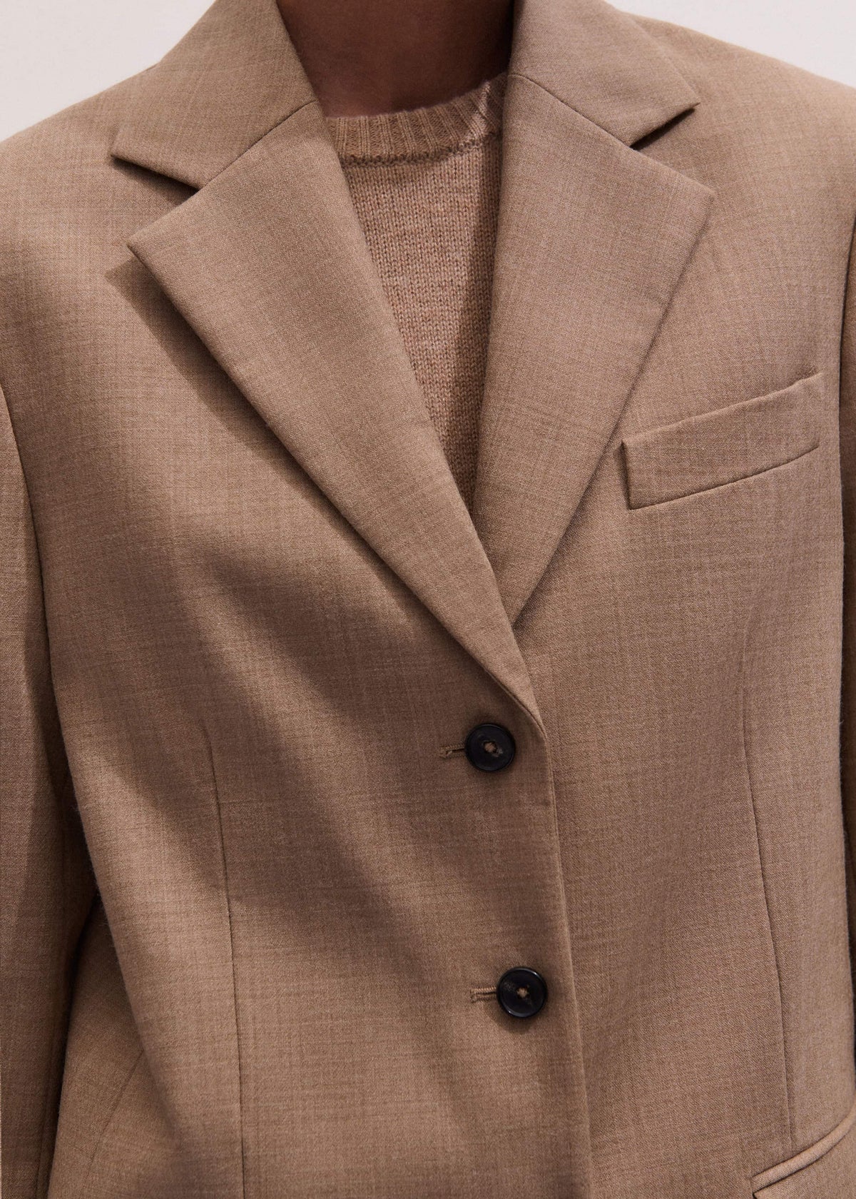 ME+EM Brown Icon Oversized Blazer