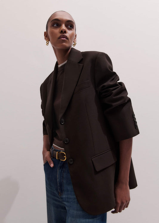 ME+EM Brown Icon Intelligently Oversized Blazer