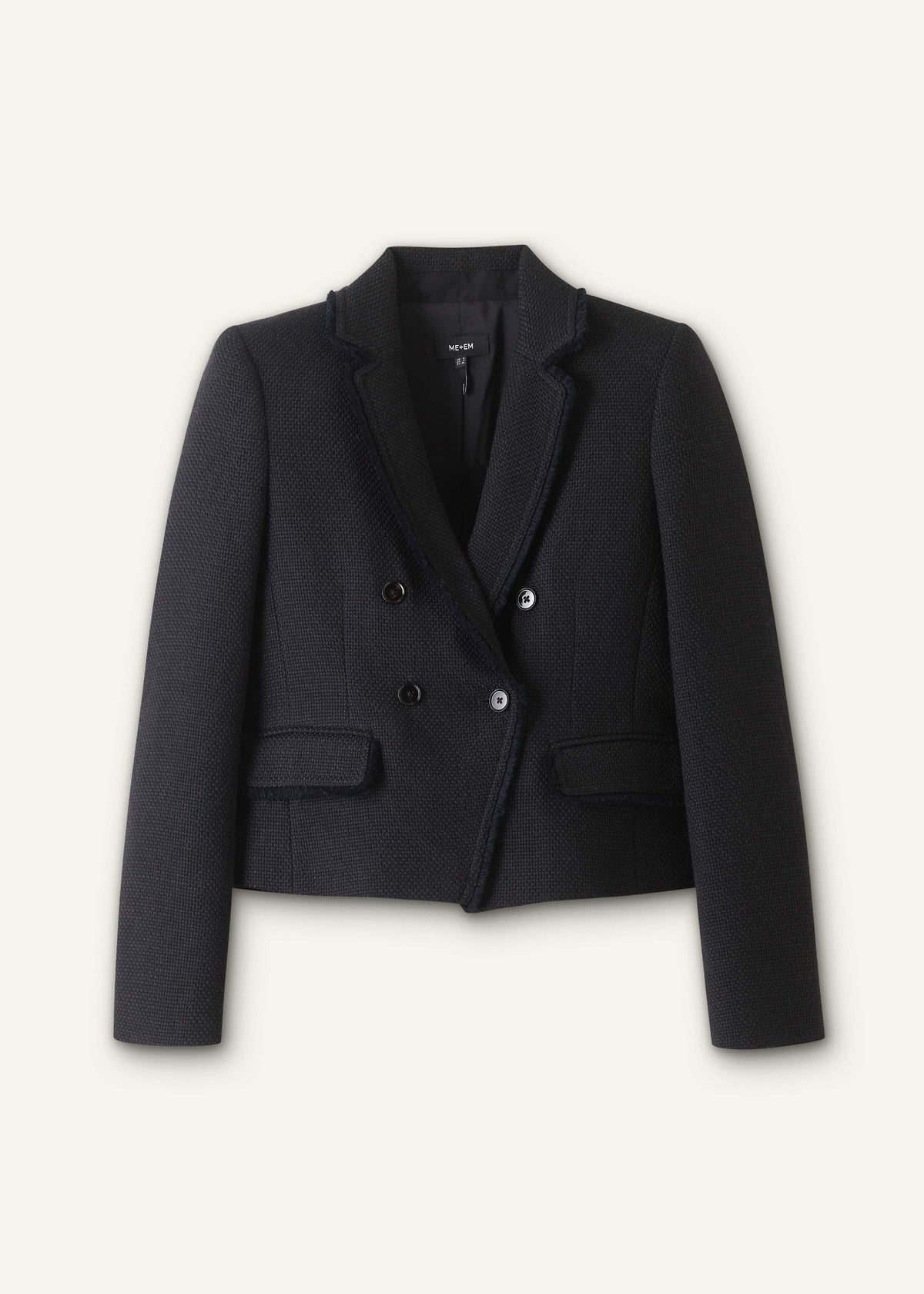 ME+EM Black AM-PM Fitted Blazer