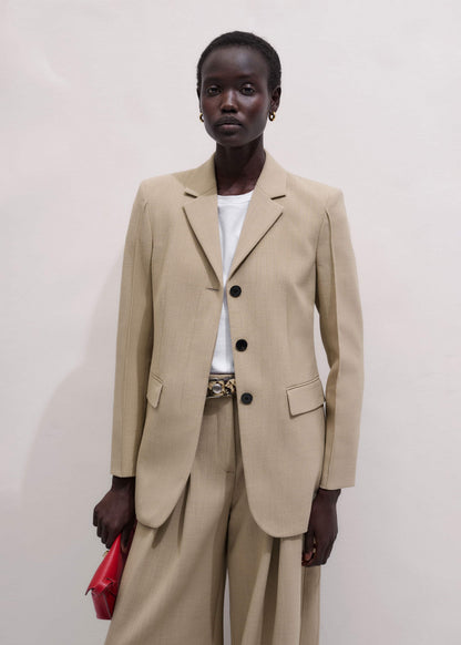 ME+EM Sand Slim Contour Blazer