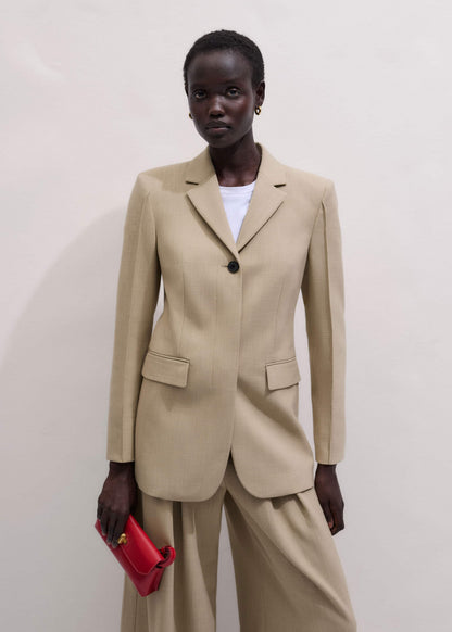 ME+EM Sand Slim Contour Blazer