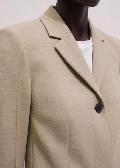 ME+EM Sand Slim Contour Blazer