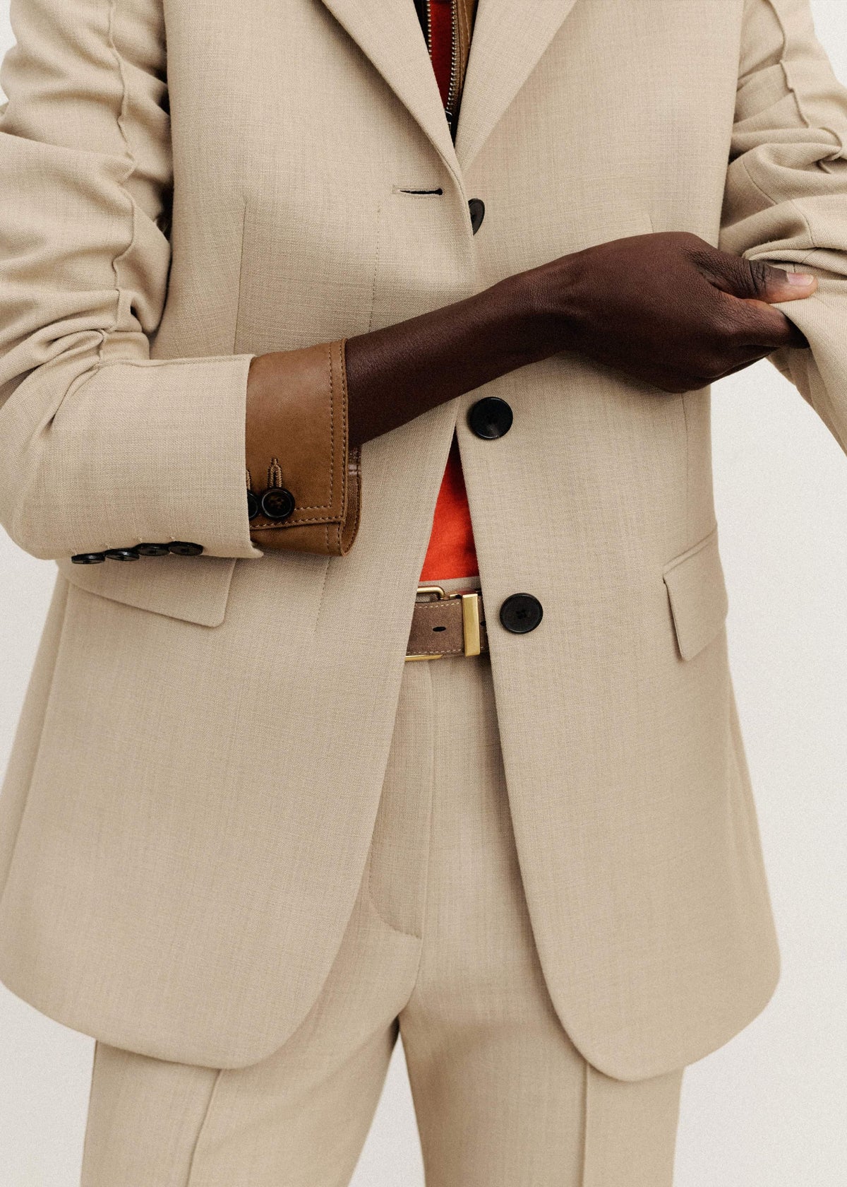 ME+EM Sand Slim Contour Blazer