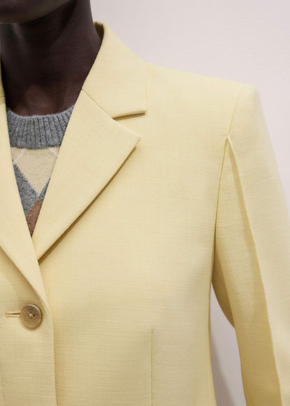 ME+EM Yellow Slim Contour Blazer