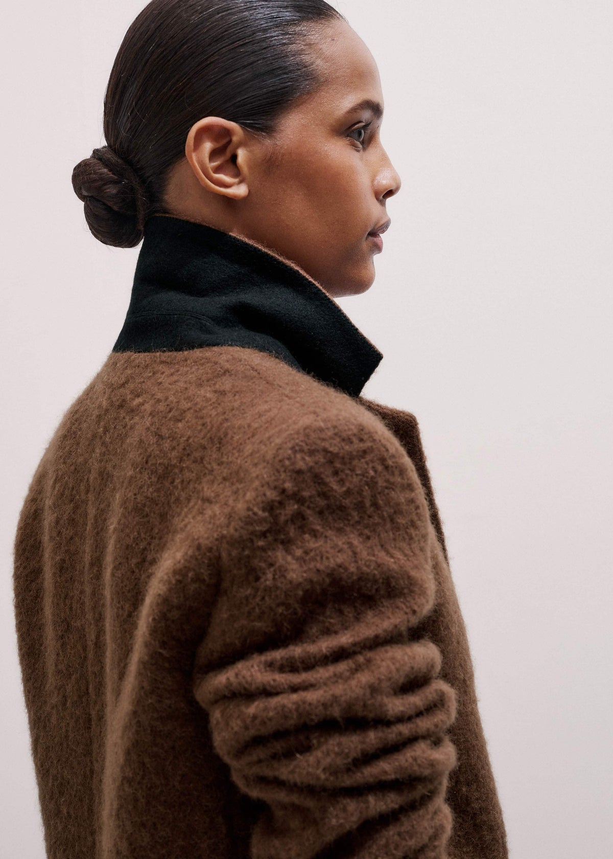 ME+EM Brown Teddy Luxe Blazer