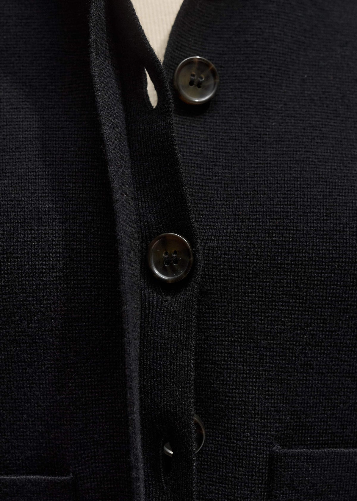 ME+EM Black Milano Knit Short Sleeve Jacket