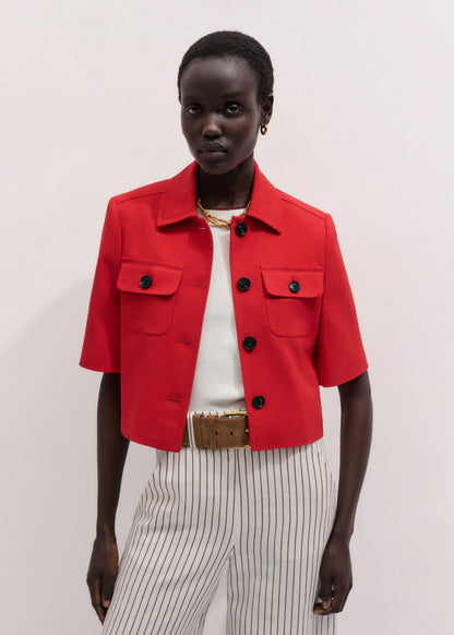 ME+EM Red Box Crop Jacket