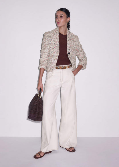 ME+EM Cream Heritage Crop Jacket