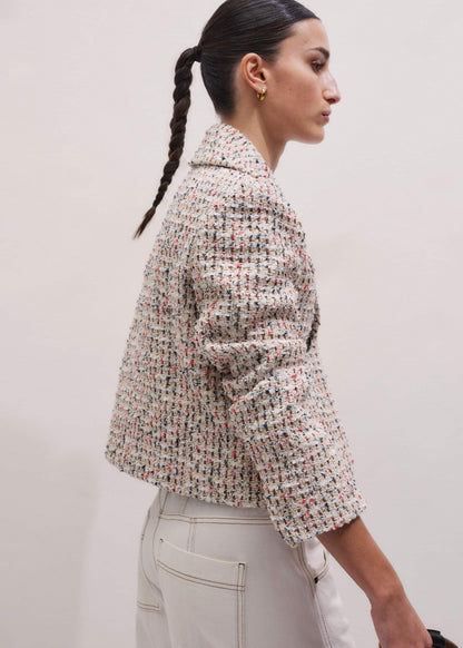 ME+EM Cream Heritage Crop Jacket