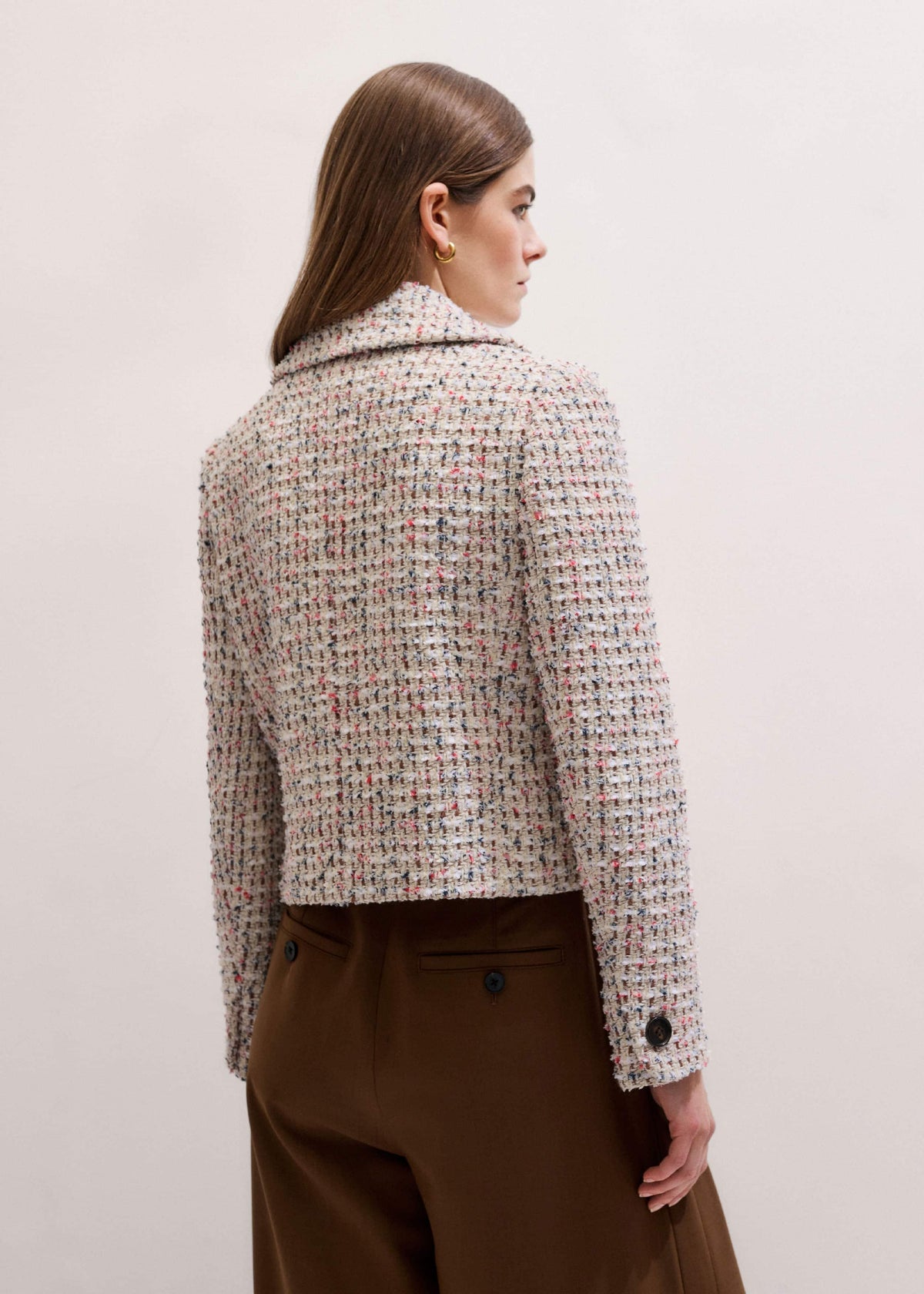 ME+EM Cream Heritage Crop Jacket