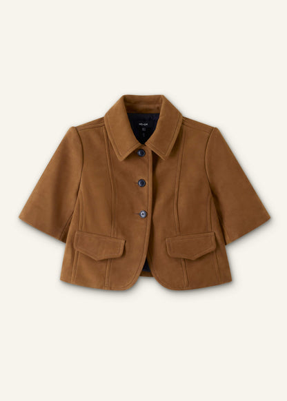 ME+EM Brown Everyday Short Sleeve Jacket