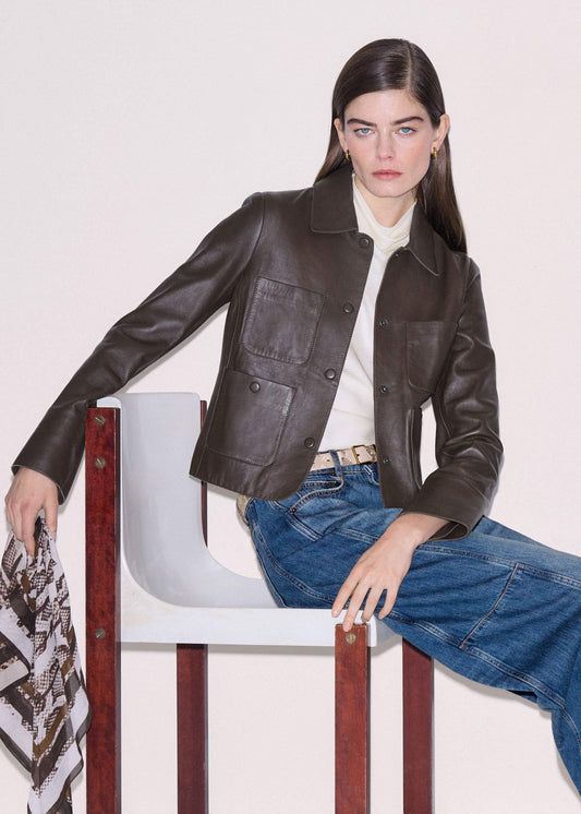 ME+EM Brown Patch Pocket Jacket