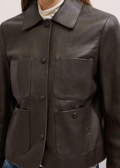ME+EM Brown Patch Pocket Jacket