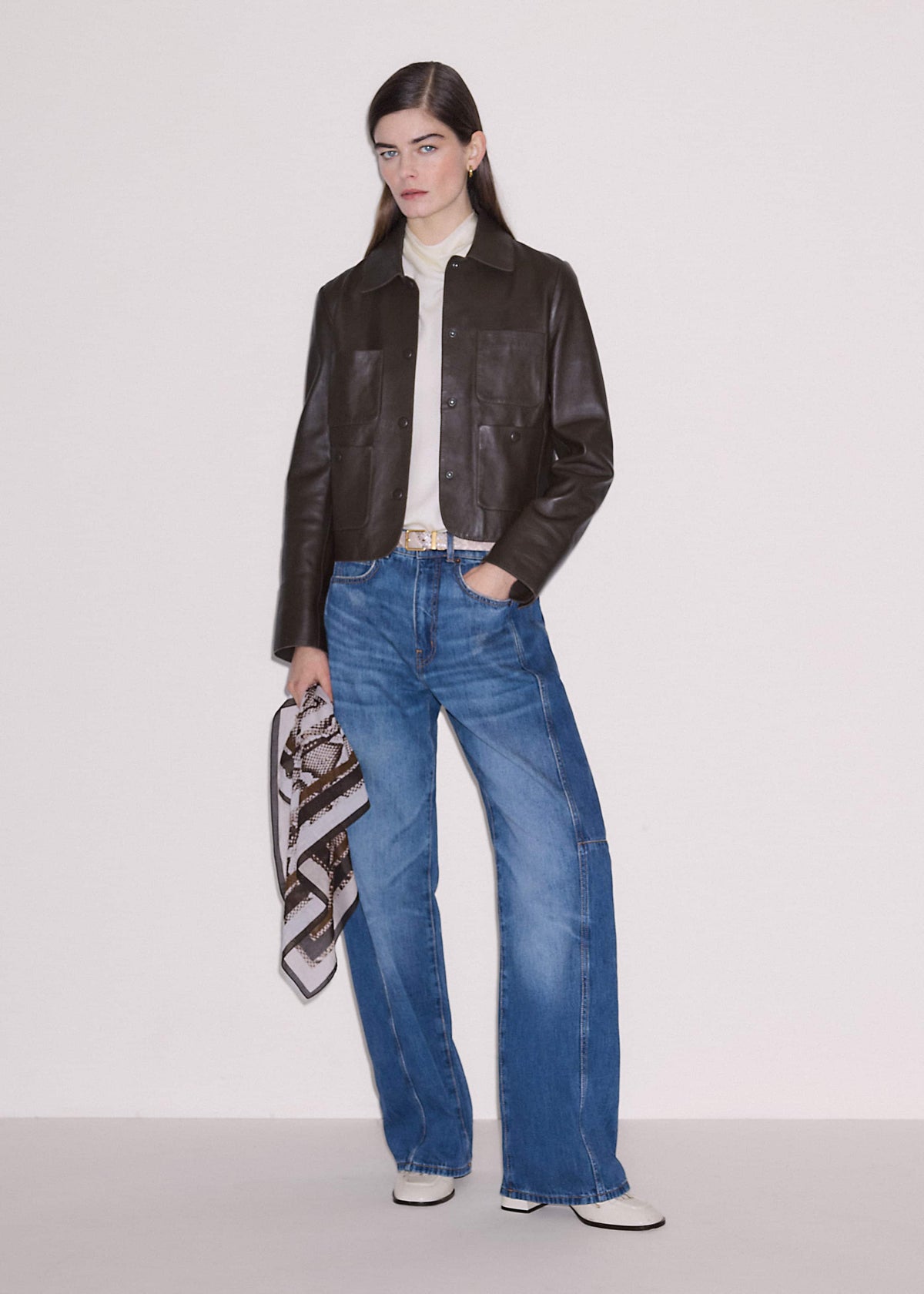 ME+EM Brown Patch Pocket Jacket