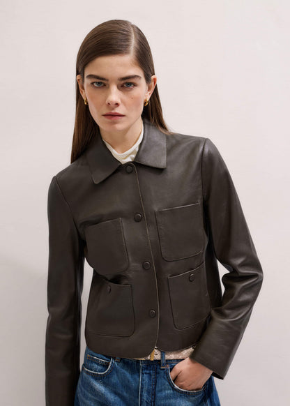 ME+EM Brown Patch Pocket Jacket