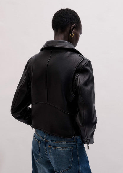 ME+EM Black Perfect Little Biker Jacket