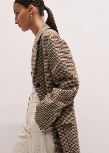 ME+EM Brown Heritage Wool Coat