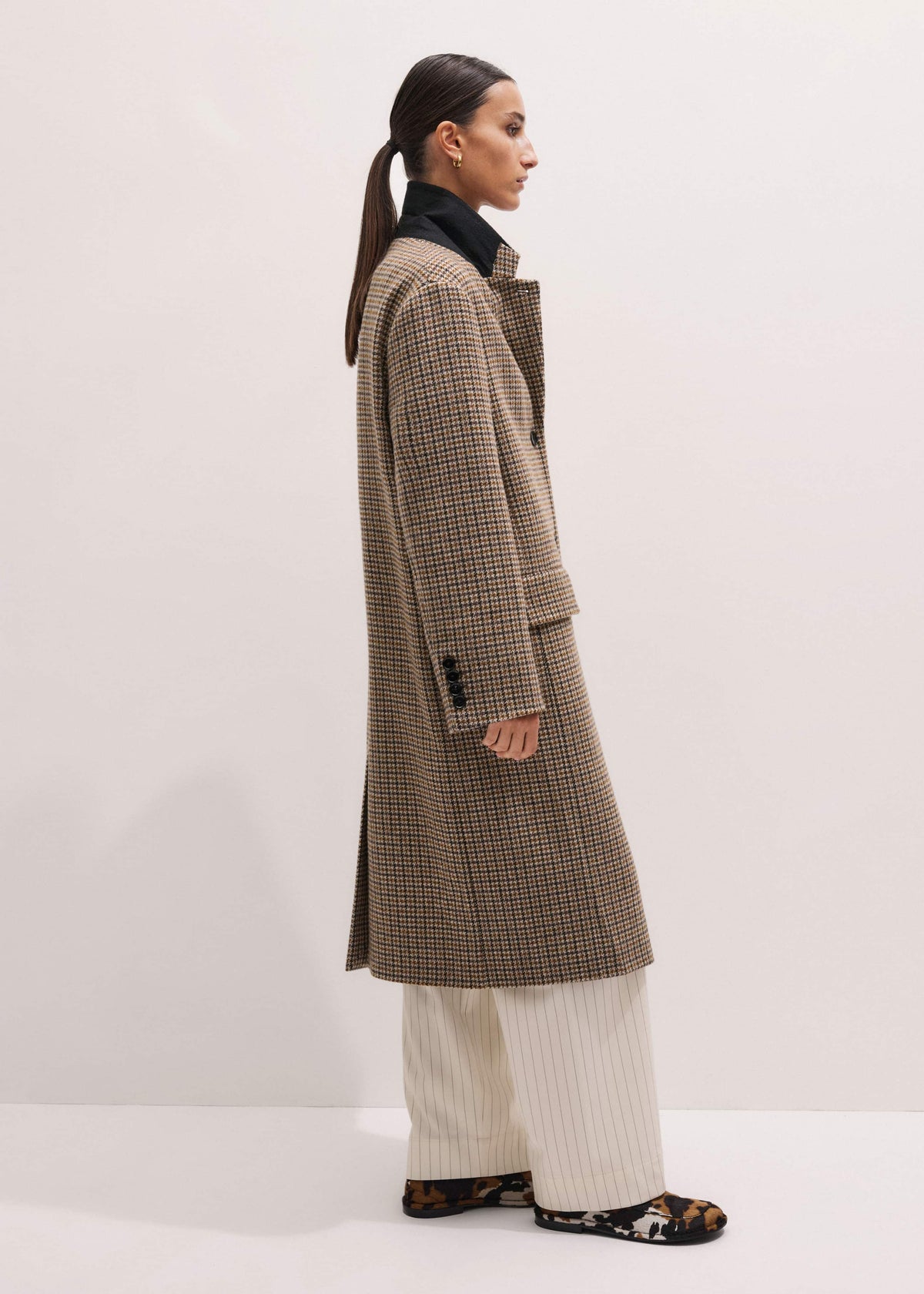 ME+EM Brown Heritage Wool Coat