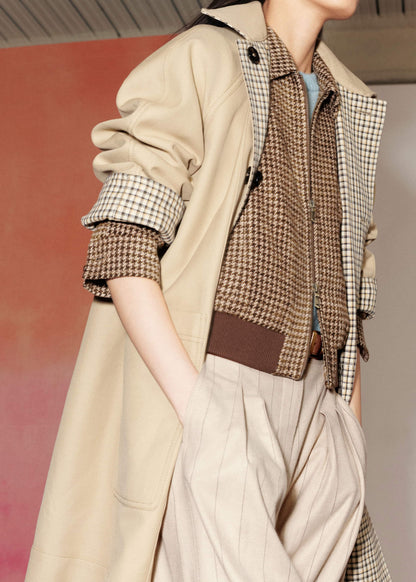 ME+EM Camel Brown Reversible Mac + Hood
